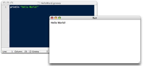 TextMate Screen Shot - Groovy Output w/ Command + R TextMate Screen Shot - Groovy Output w/ Command + R
